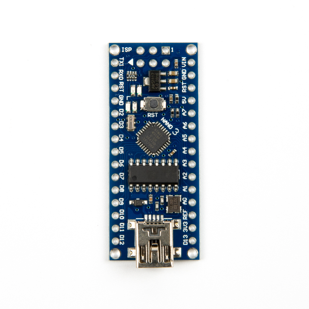 Контроллер Arduino Nano V3.0 CH340 Atmega328P, с кабелем, нераспаянный